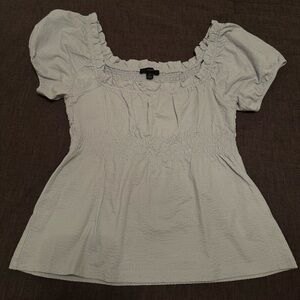 JCrew blue babydoll top